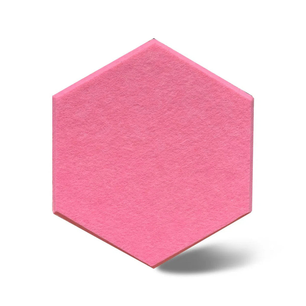 HEXA Felt 3D Panel - PINK 3pcs. - DecorMania.eu