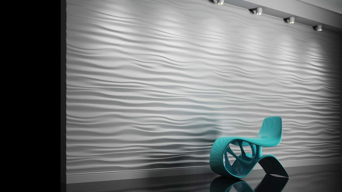 3D Wall Panel - RIPPLES - DecorMania.eu